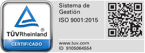 Certificado ISO 9001:2015 TÜV Rheinland